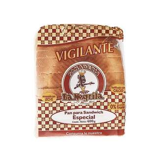 PAN SANDW. LA NEGRIT VIGILANTE 400 GRS