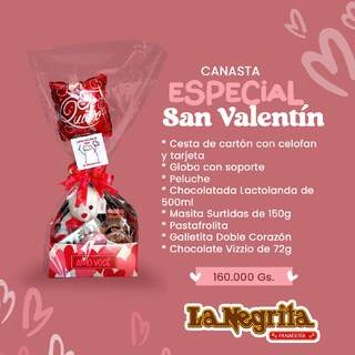 CANASTA LA NEGRITA SAN VALENTIN